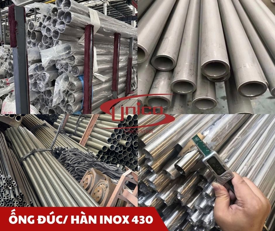 Ống đúc/ hàn inox 430 - Unico Steel